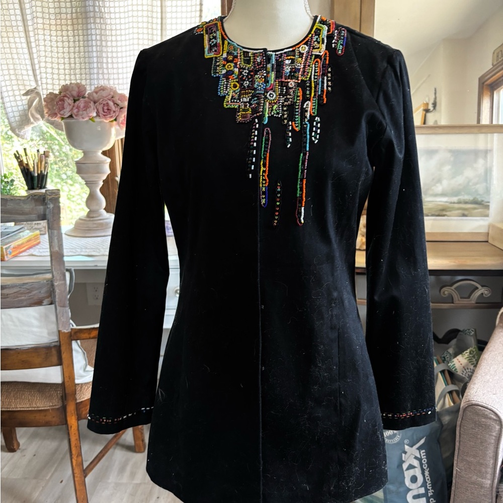 Chico's Multicolor Beaded Tunic